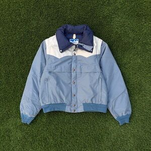 Vintage 70s Powderhorn Mountaineering Down Puffer Jacket Western Ski Size Large
